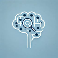 DALL·E 2024-08-27 13.46.47 - A simple and minimalist image representing the concept of Retrieval-Augmented Generation (RAG). The image should feature a brain symbol connected to a